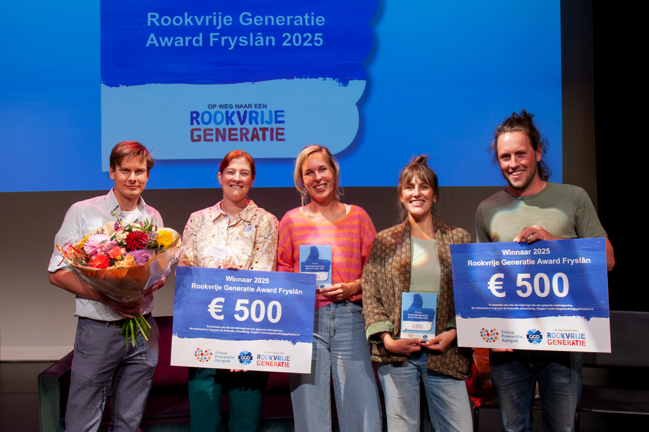 Twee Friese koplopers bekroond met Rookvrije Generatie Award