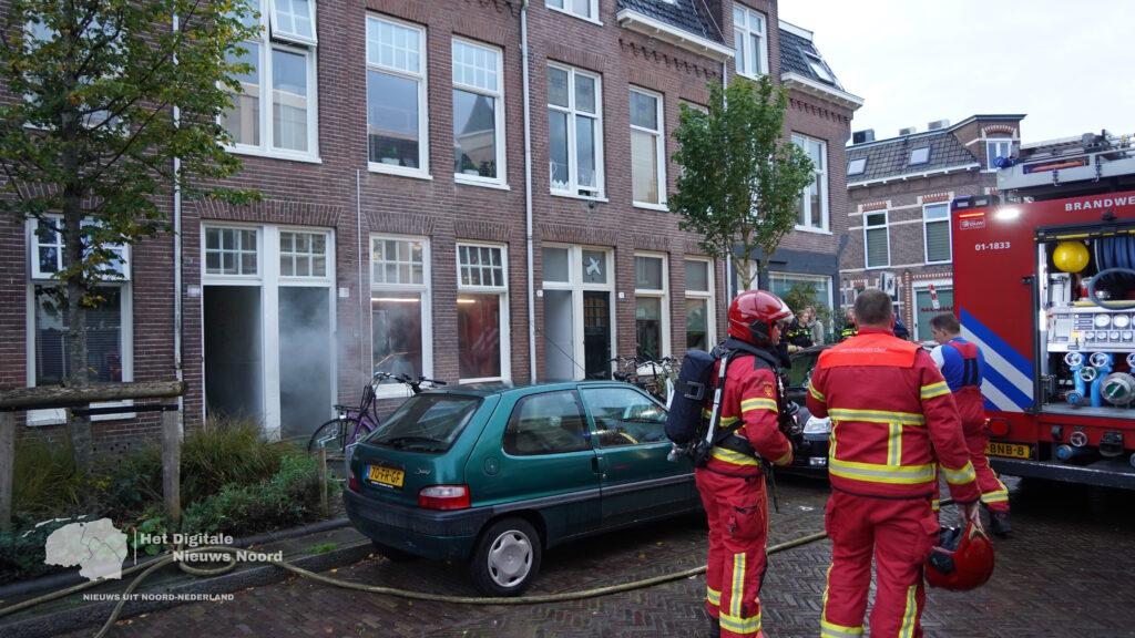 Brand in woning aan Riouwstraat in Groningen snel onder controle