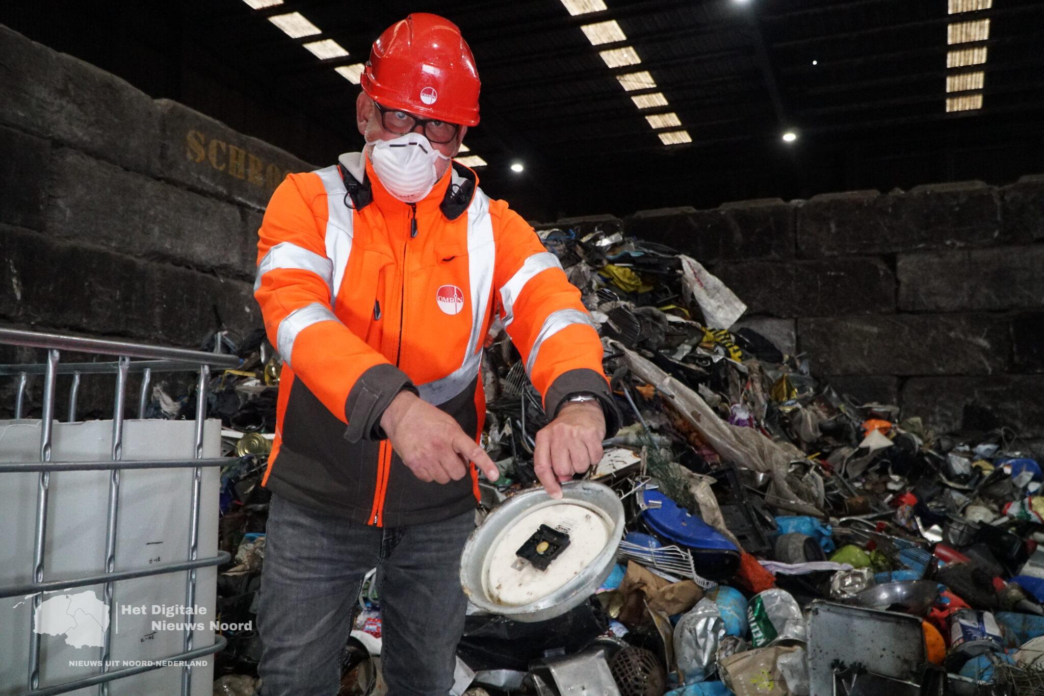 Toename batterijen in afval zorgt voor brandgevaar bij Omrin in Heerenveen