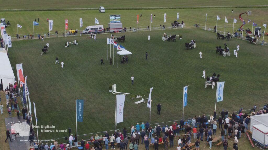 Chaos door ongeluk met sjees tijdens Blauhúster Hynstedei