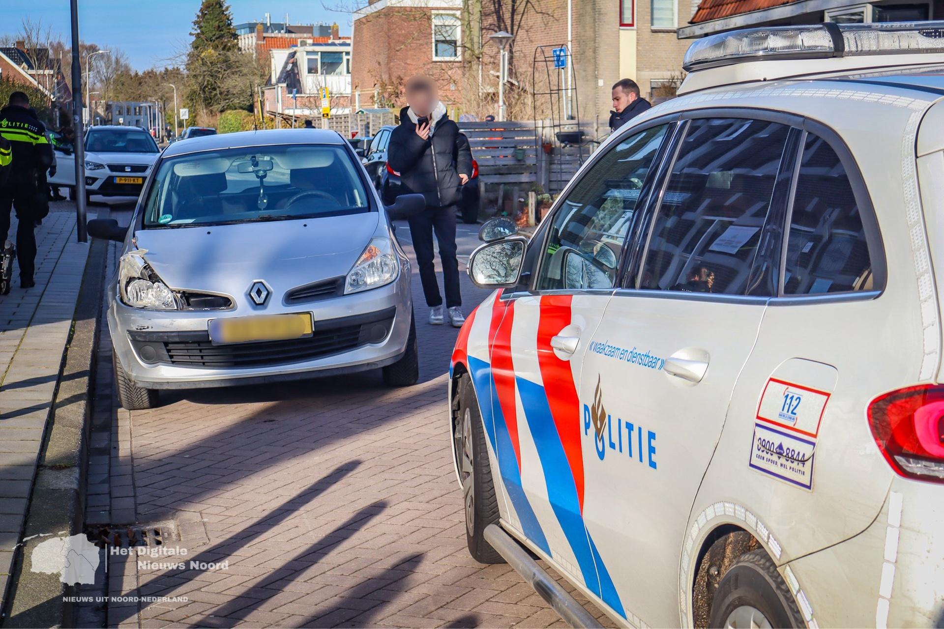 Twee voertuigen betrokken bij botsing in Leeuwarden