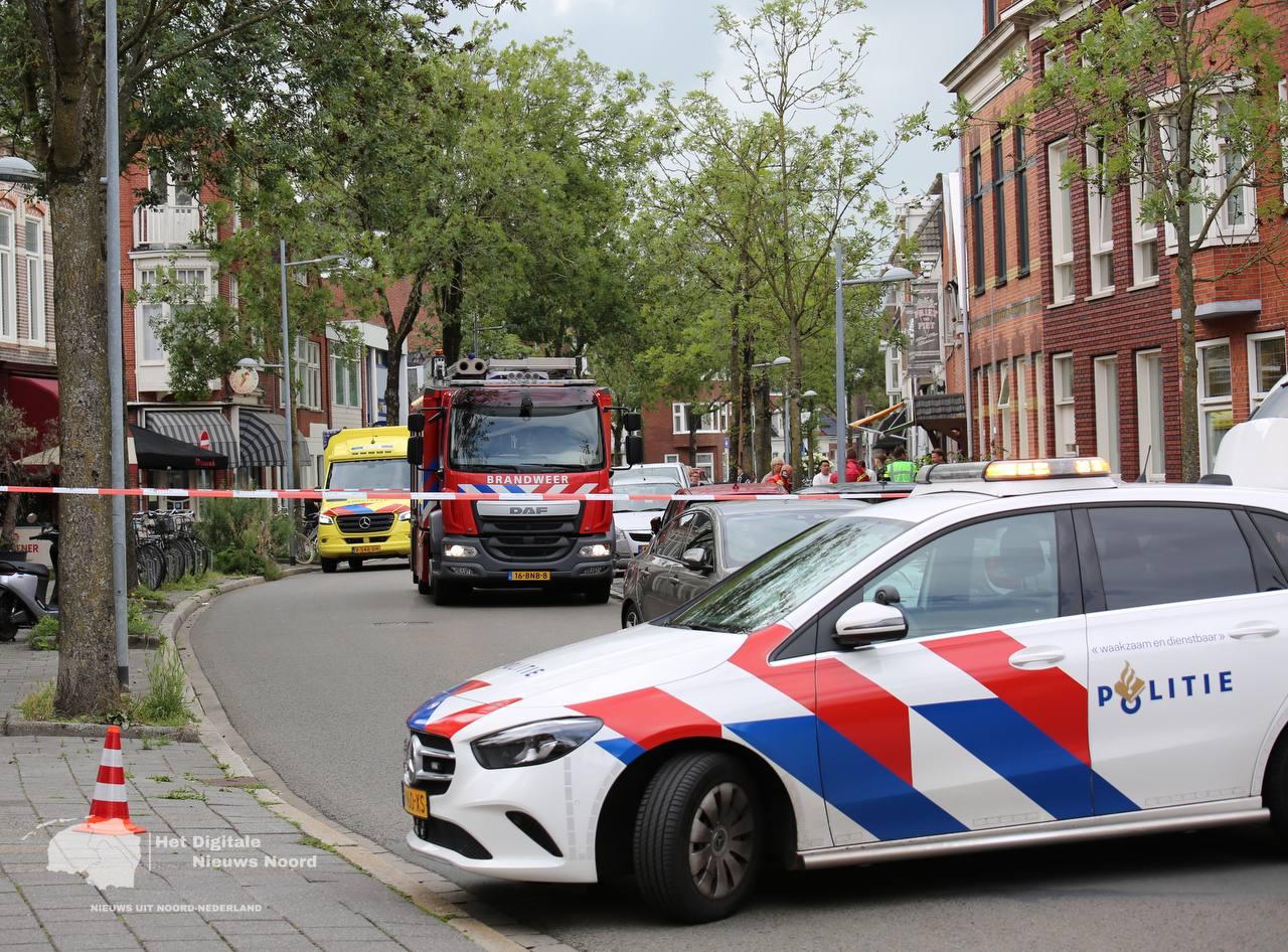 Ontploffing in meter kast aan de Meeuwerderweg in Groningen