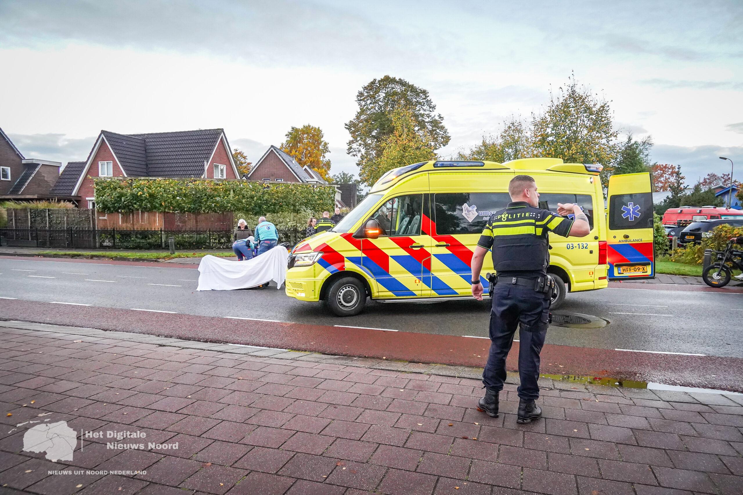 Eenzijdig ongeval met motorrijder op Wolfsbergenweg in Emmen