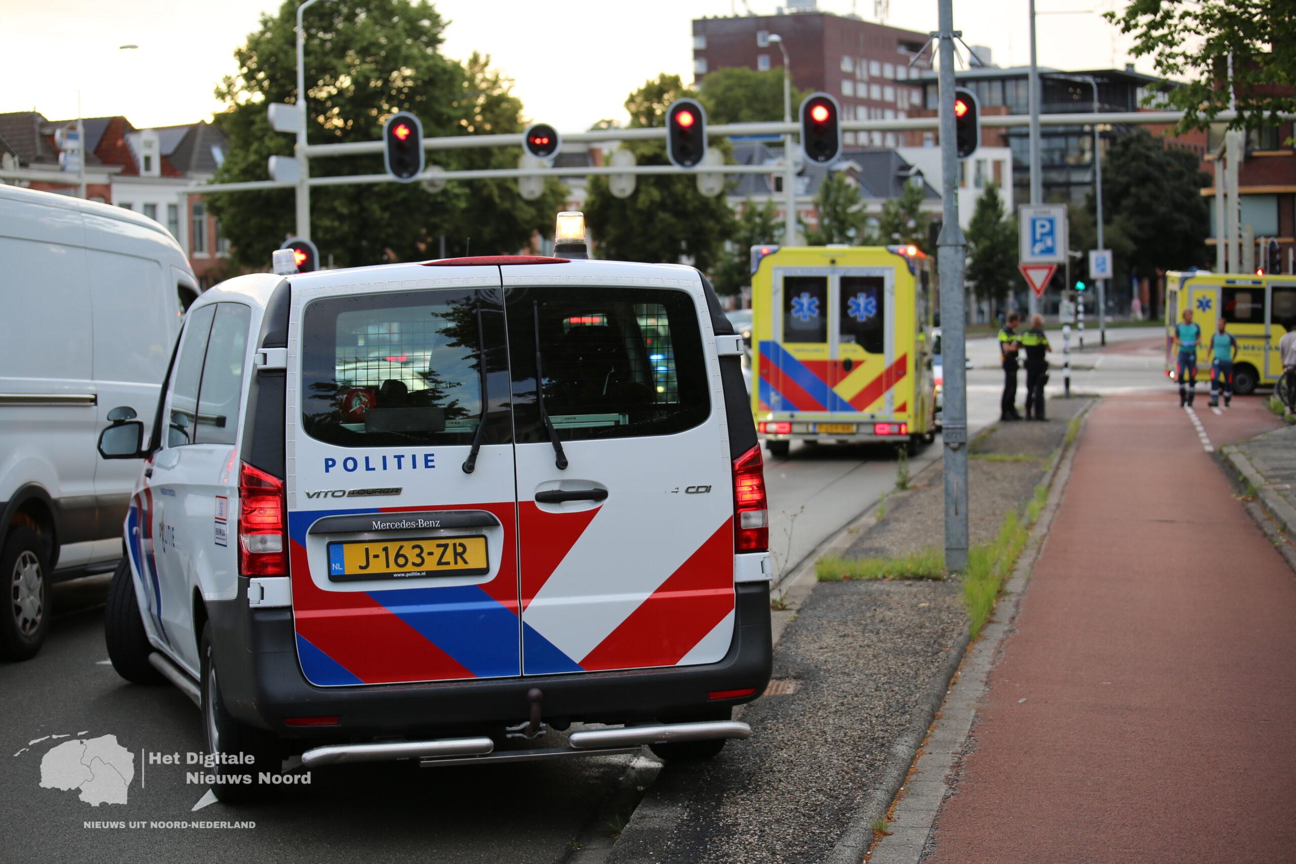 Fietser gewond bij ongeval op Damsterdiep in Groningen