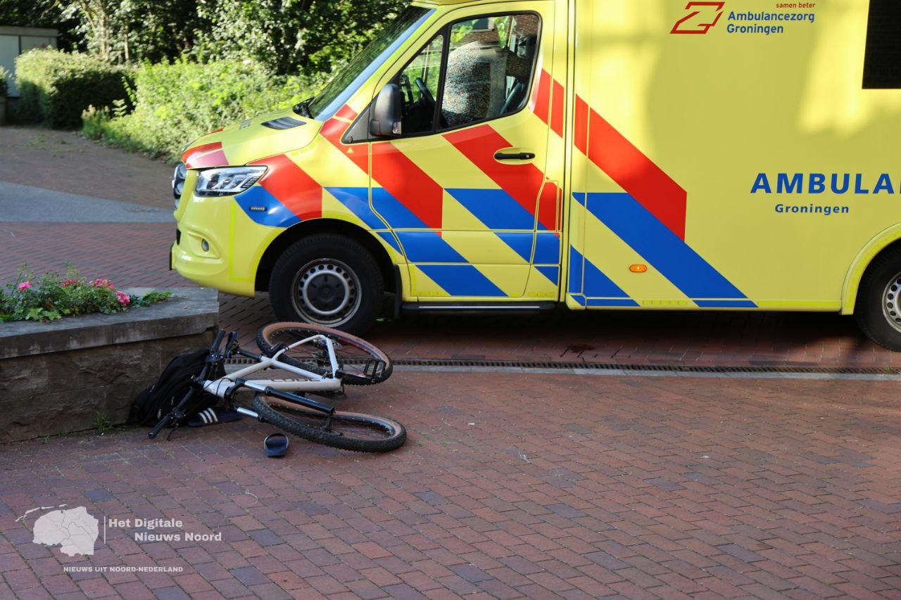 Ongeval tussen auto en fietser in Grootegast