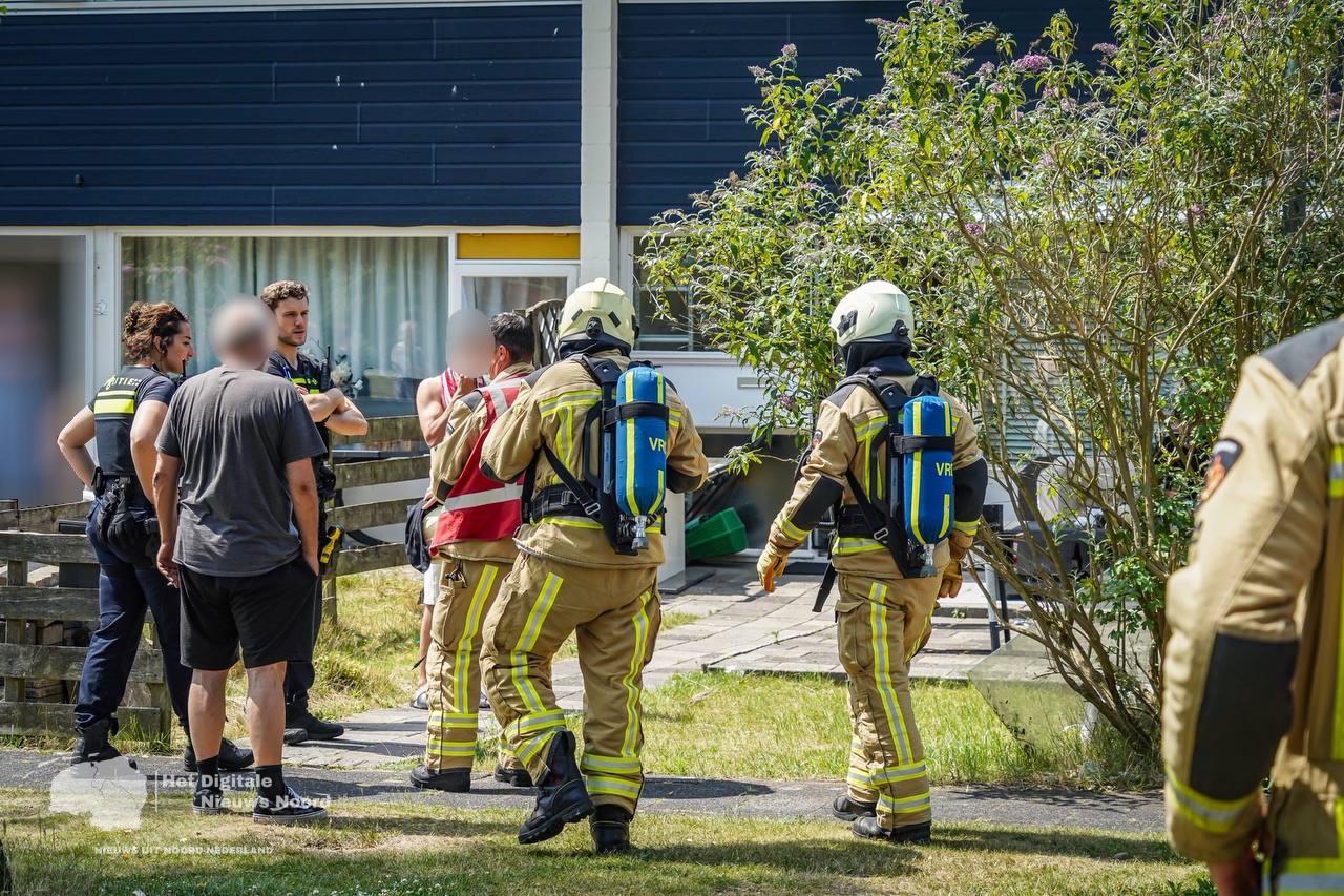 Woningbrand aan De Dillen in Emmen snel geblust