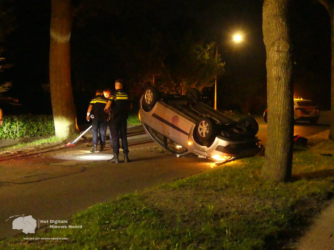 Auto slaat over de kop in Kolham
