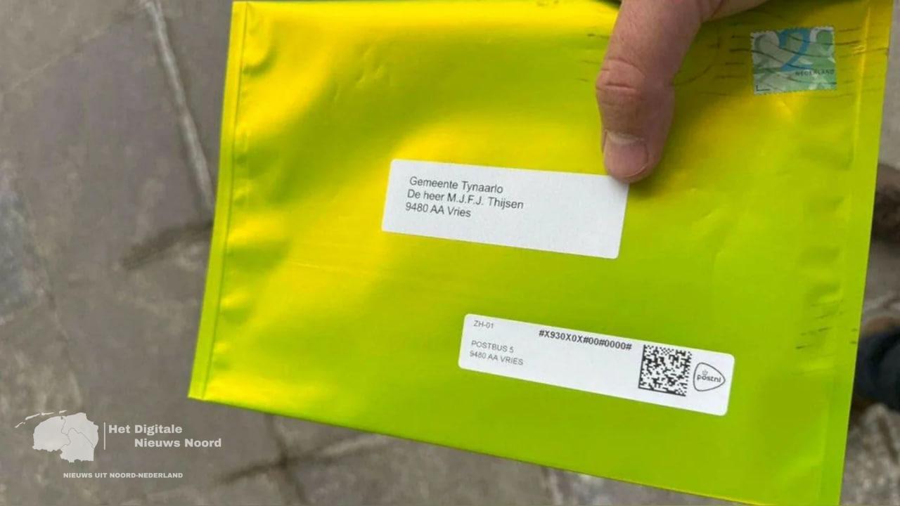 Poederbrief in gemeentehuis Tynaarlo blijkt reclamestunt