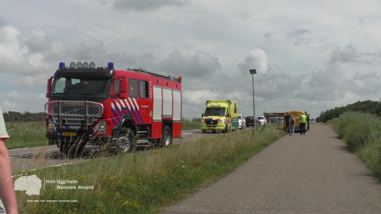 Verkeersongeval op Marneweg in Lauwersoog