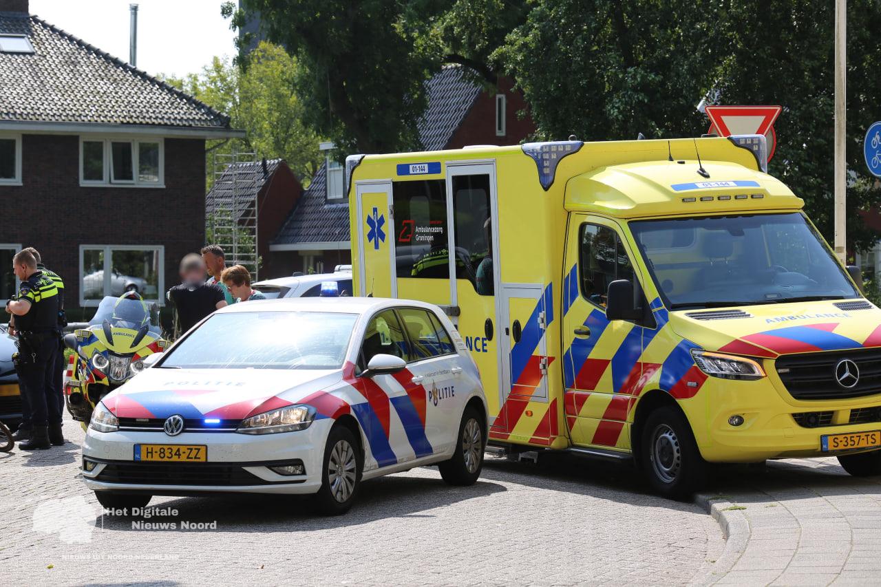 Fietser gewond bij aanrijding op de Rijksweg in Groningen