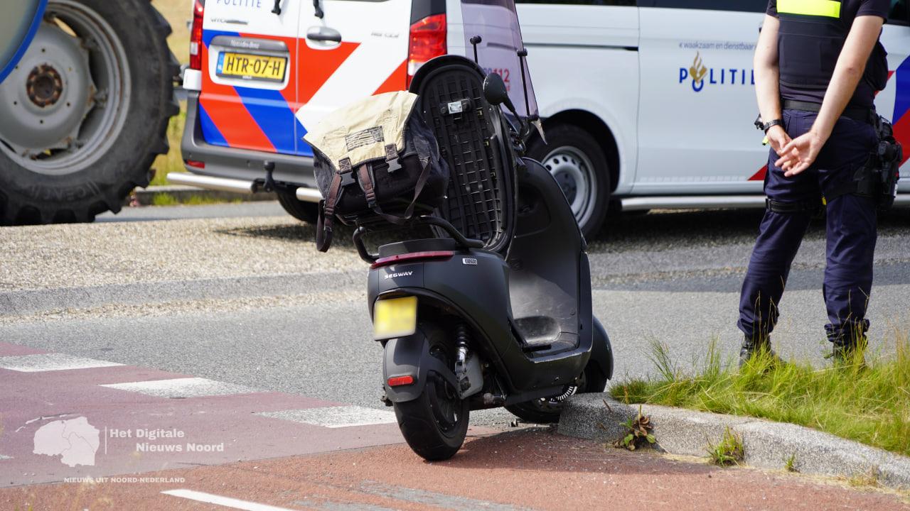 Scooterrijder gewond bij aanrijding in Groningen