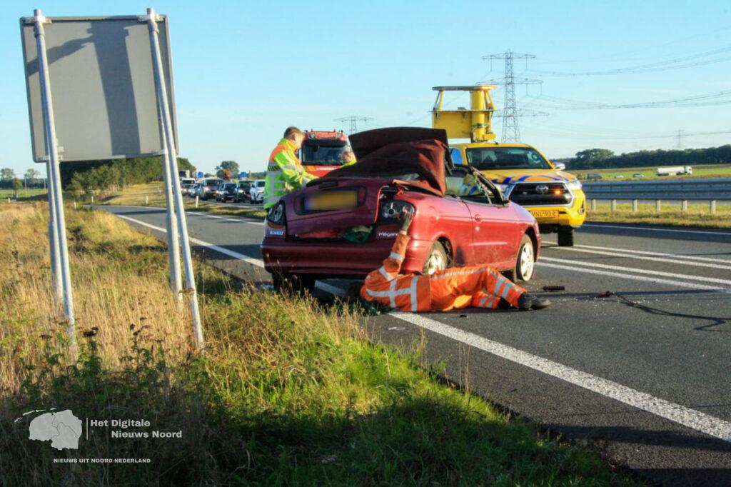 Ernstig ongeval op N34 bij Emmen