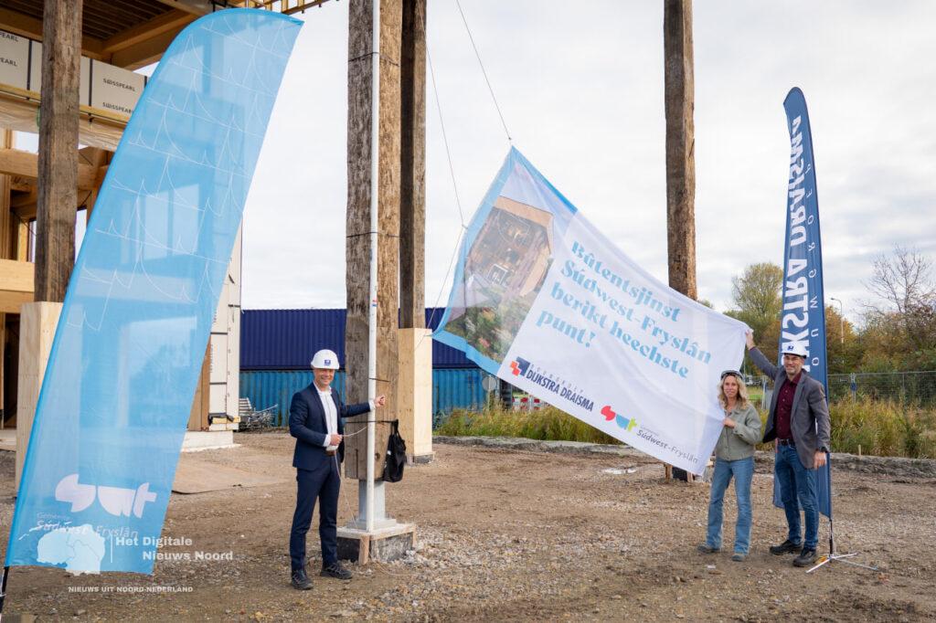 Nieuwbouw buitendienst gemeente Súdwest-Fryslân bereikt hoogste punt