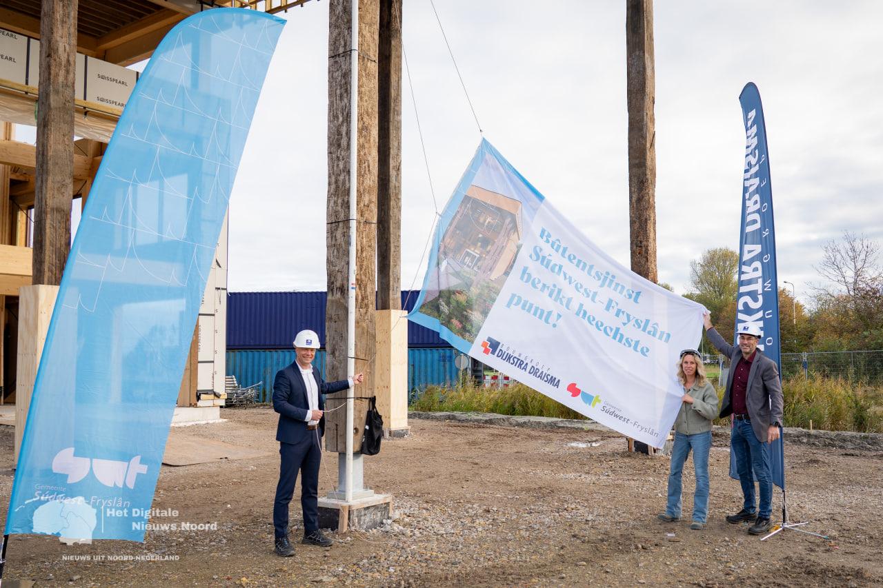 Nieuwbouw buitendienst gemeente Súdwest-Fryslân bereikt hoogste punt