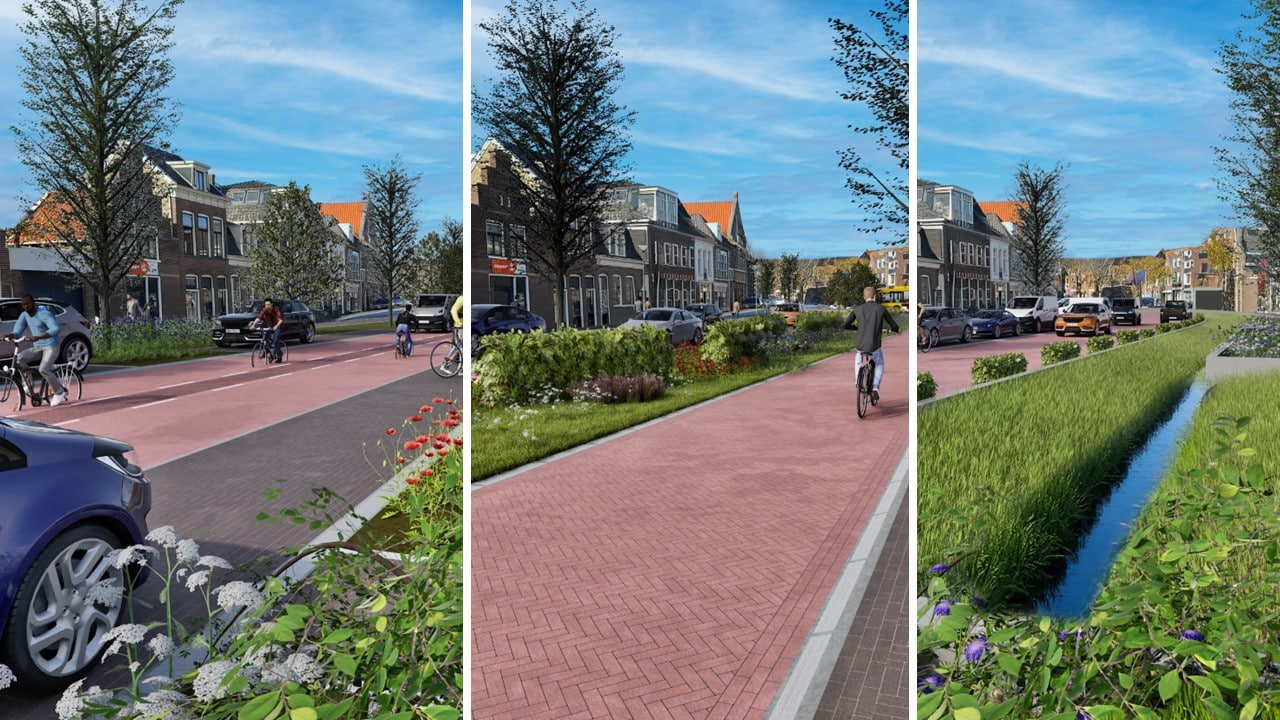 Drie ontwerpen voor De Nieuwe Singel Sneek: gemeente Súdwest-Fryslân nodigt iedereen uit om te reageren