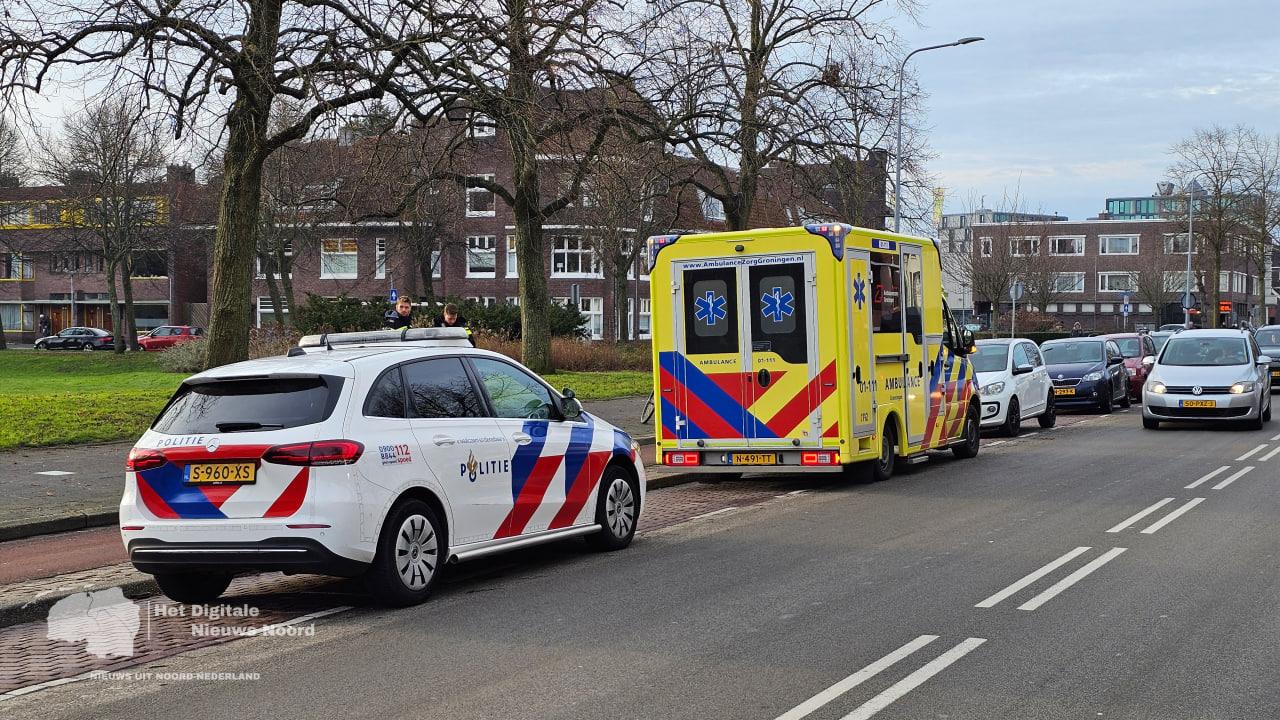 Fietser gewond bij eenzijdig ongeval op Korreweg Groningen